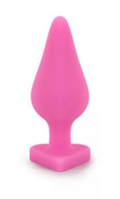 Naughtier Candy Heart Ride Me Pink Butt Plug